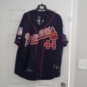 Hank Arron Throwback Atlanta Braves Jersey